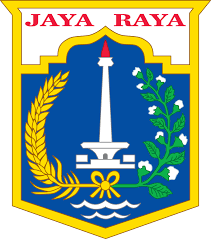Panorama DKI Jakarta dengan gedung pencakar langit dan Monas